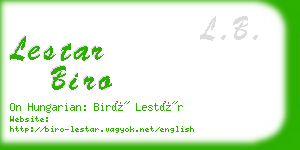 lestar biro business card